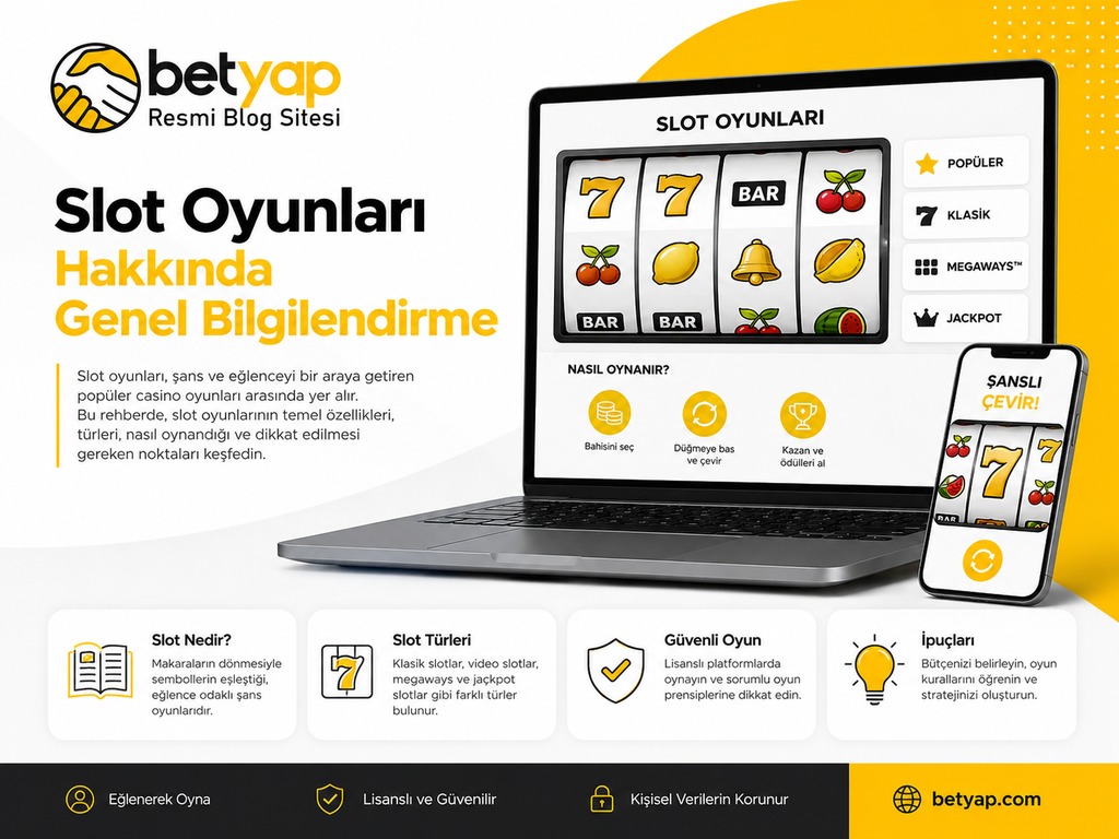 Betyap casino içerikleri hakkında genel bilgilendirme görseli